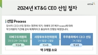 KT&G 지배구조위원회, 차기 사장 후보군 '총 24명' 선정