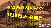 거래절벽 심화…작년 공인중개사무소 1만6천곳 문닫았다