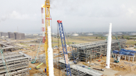 대우건설, 나이지리아서 액화 플랜트 핵심 '극저온용 열교환기' 설치완료