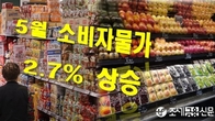 5월 소비자물가 2.7% 상승…2%대 둔화흐름 속 '金과일' 여전