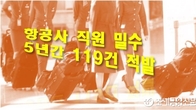 '밀수하는 항공사 직원들'...의류·가방·신발 등 5년간 119건 적발