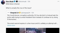 머스크, 韓집회 영상 공유하며 