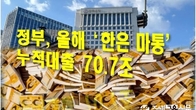 정부, 올해 4월까지 '한은 마통' 누적대출금 70.7조원…15년徠 최대
