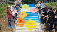인천금융고등학교, 인천 남동물빛놀이터 계단에 그림으로 '생명 온기' 더해